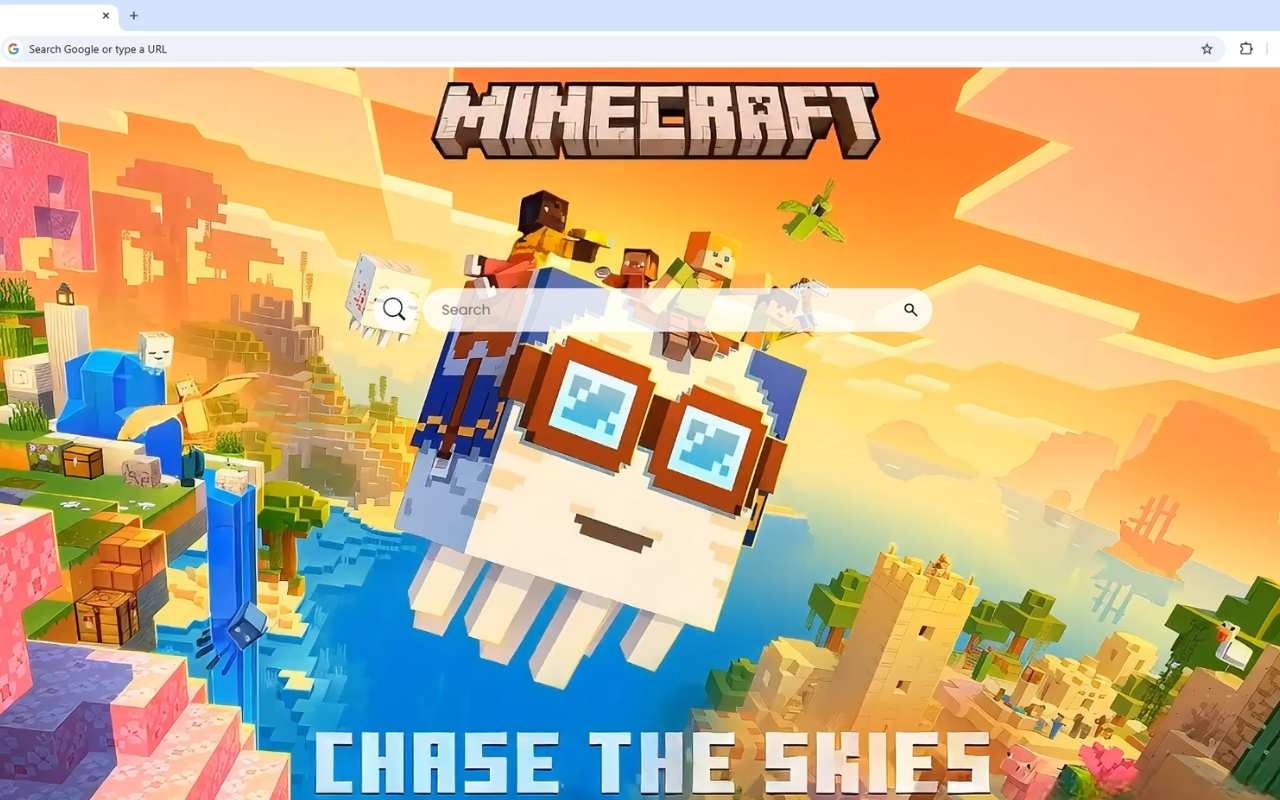 Minecraft Chase the Skies Live Wallpaper